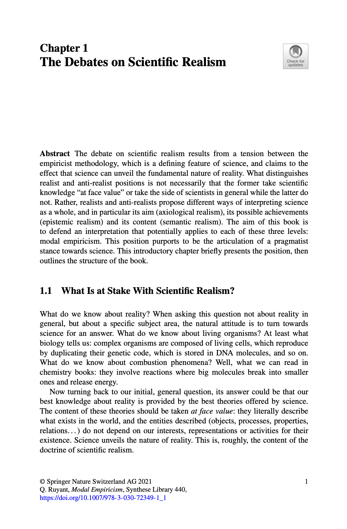 Modal Empiricism Interpreting Science without Scientific Realism — изображение 9